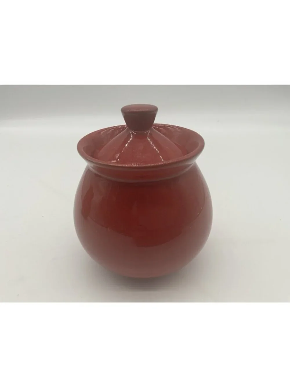 Waechtersbach Vintage Red Ceramic Creamer and Sugar Bowl Set in Cherry Red VTG